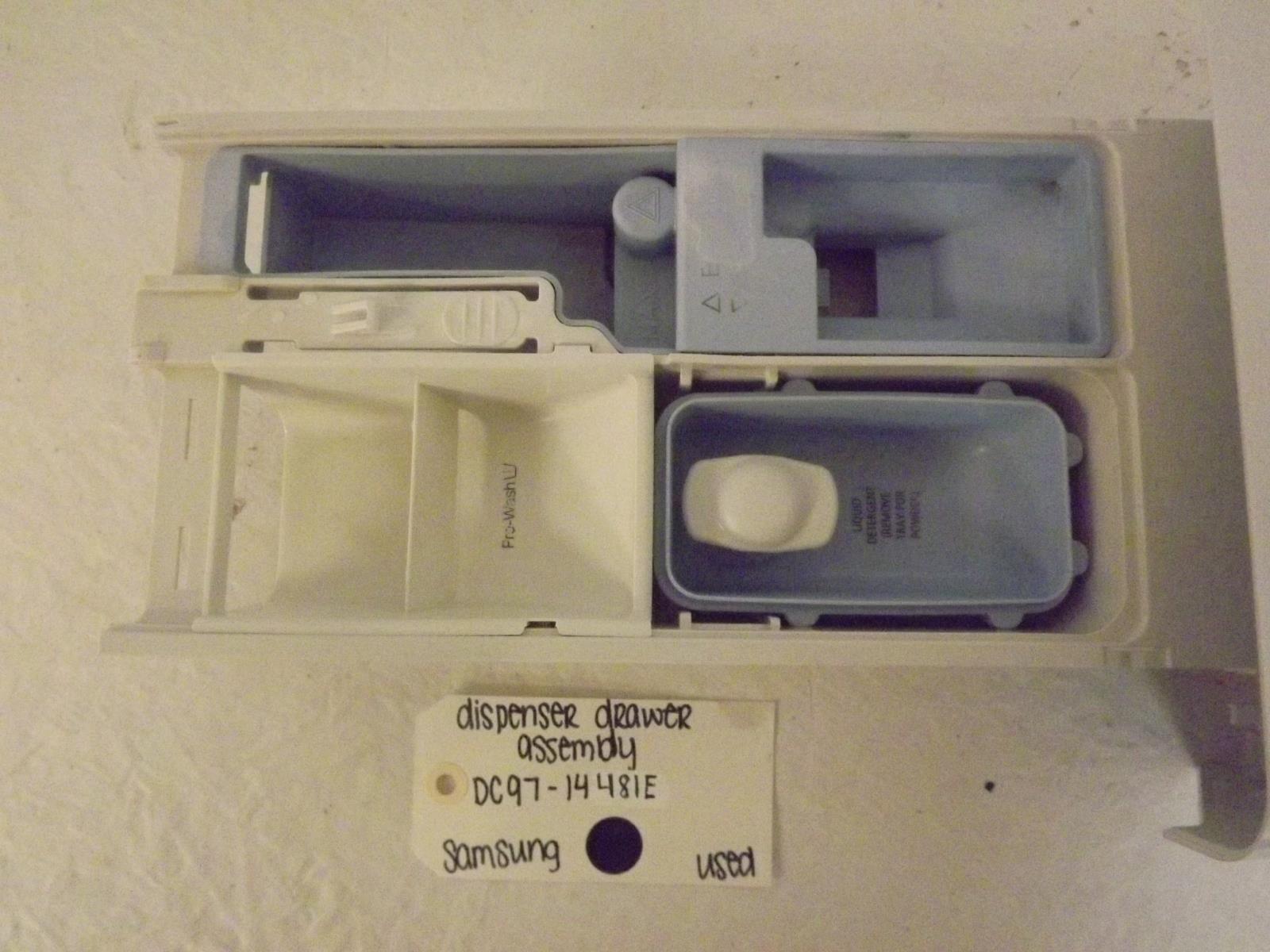 Samsung Washer DC97-14481E Dispenser Drawer Assembly Used Samsung Washer DC97-14481E Dispenser Drawer Assembly Used